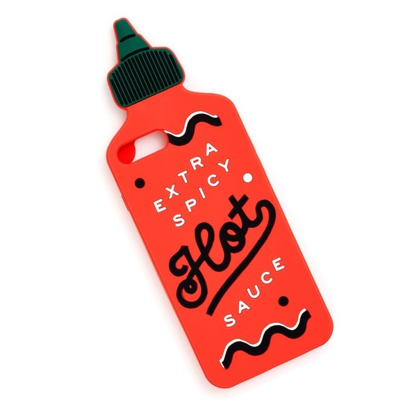 new Bando  Hot + Spicy Sauce 3D Protective Silicone Case  iPhone 6 / 7 / 8 Red - Picture 4 of 10